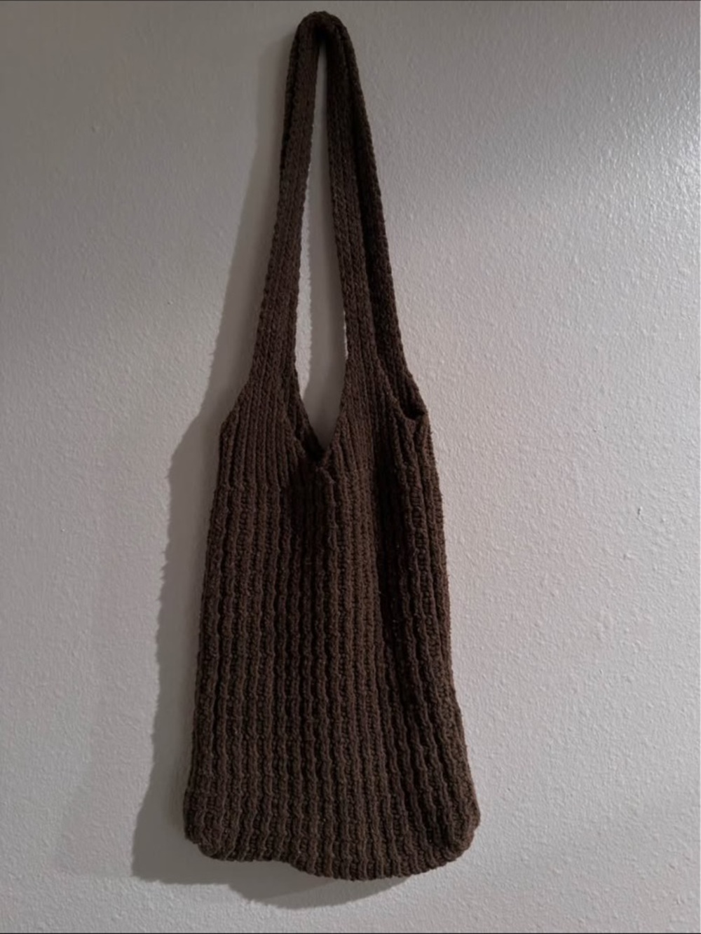 Brown Knit Bag